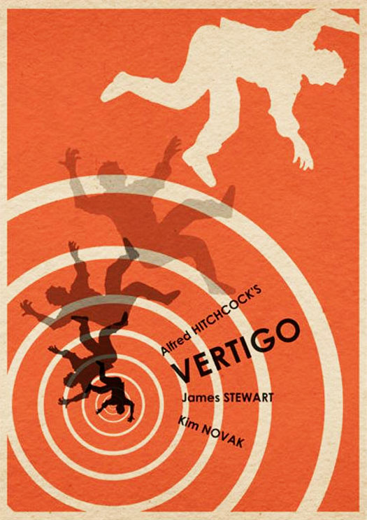 An original poster for Hitchcock's 'Vertigo'